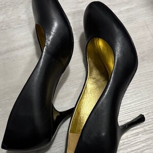 SCHUTZ Glossy Black Leather Heels